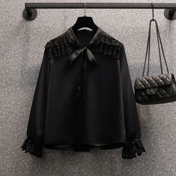 more black size white office fashion chiffon female shirt spring summer long elegant lace bow-knot blouse work upper cloth c1pl
more black size white office fashion chiffon female shirt spring summer long elegant lace bow-knot blouse work upper cloth c1pl