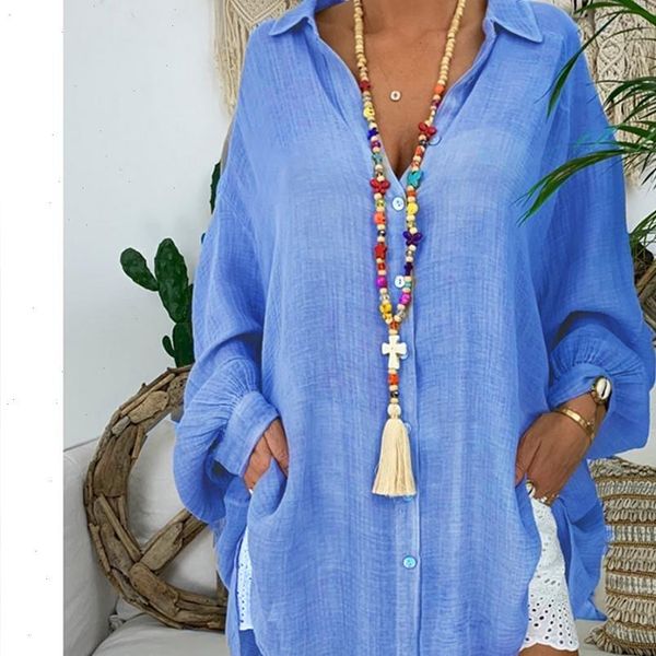 cotton linen womens and blouses plus size long sleeve turn down collar female tunic beach thin autumn shirts casual blusas, White
cotton linen womens and blouses plus size long sleeve turn down collar female tunic beach thin autumn shirts casual blusas, White