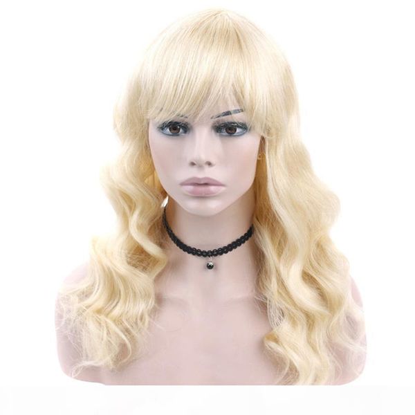 full lace human hair wigs 613 blonde color body wave virgin brazilian glueless 613 honey blonde lace front wig human hair with bangs, Black;brown
full lace human hair wigs 613 blonde color body wave virgin brazilian glueless 613 honey blonde lace front wig human hair with bangs, Black;brown