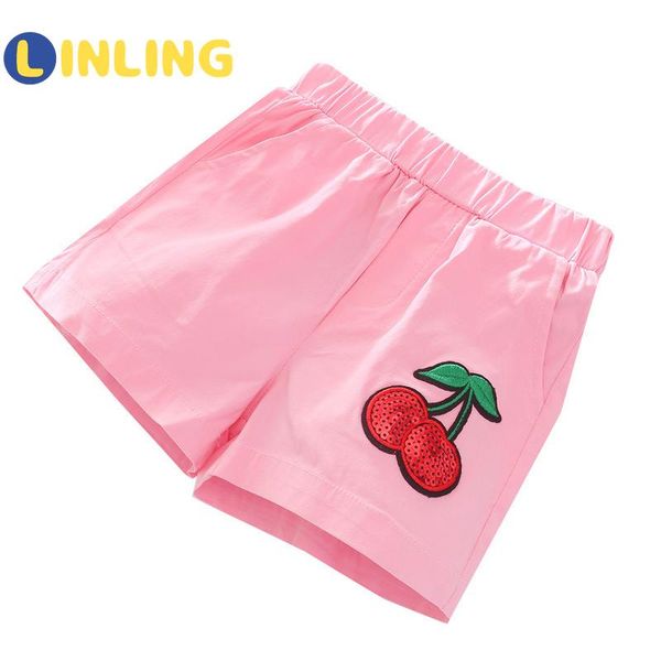 shorts linling summer girls candy color beach for 2-8y children sweet cherry embroidery toddler clothes v128, Black
shorts linling summer girls candy color beach for 2-8y children sweet cherry embroidery toddler clothes v128, Black