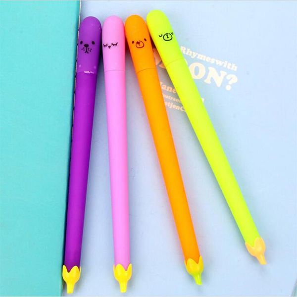 gel pens 4pcs eggplant shape pen kawaii roller ballpoint stationery fine point 0.5mm black ink office school supplies
gel pens 4pcs eggplant shape pen kawaii roller ballpoint stationery fine point 0.5mm black ink office school supplies