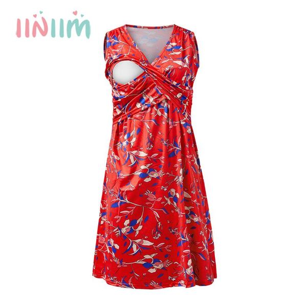maternity dresses pregnant women floral sleeveless v-neck breastfeeding nursing dress pregnancy mother summer casual clothing, White
maternity dresses pregnant women floral sleeveless v-neck breastfeeding nursing dress pregnancy mother summer casual clothing, White