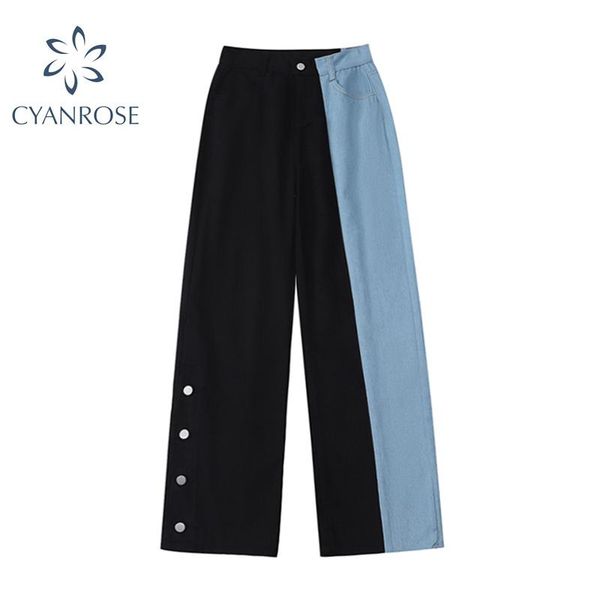 women's jeans fashion women 2021 korean autumn all-match loose harajuku womens chic casual high waist wide leg denim trousers, Blue
women's jeans fashion women 2021 korean autumn all-match loose harajuku womens chic casual high waist wide leg denim trousers, Blue