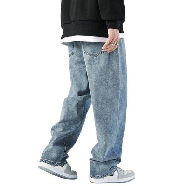 men's pants spring autumn winter men denim pant casual fashion loose leisure stylish simple solid straight male youth trousers, Black
men's pants spring autumn winter men denim pant casual fashion loose leisure stylish simple solid straight male youth trousers, Black
