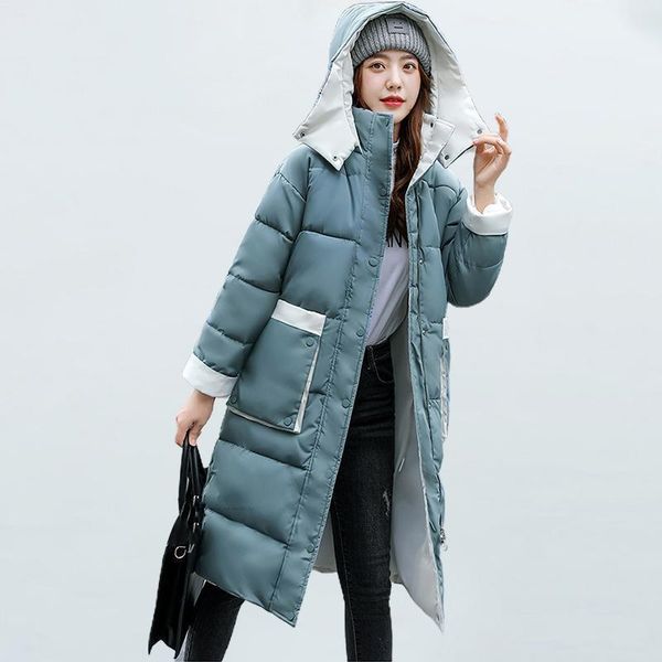 women's down & parkas wywmy 2021 korean patchwork loose cotton padded winter jacket women long coat windbreaker jackets warm thick, Black 
women's down & parkas wywmy 2021 korean patchwork loose cotton padded winter jacket women long coat windbreaker jackets warm thick, Black