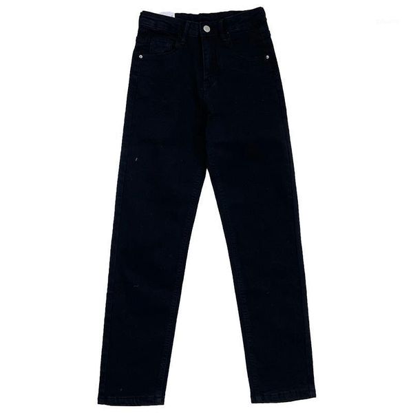 women's jeans streetwear high waist female denim trouser retro classic y2k black e girl leisure straight ninth pants, Blue
women's jeans streetwear high waist female denim trouser retro classic y2k black e girl leisure straight ninth pants, Blue