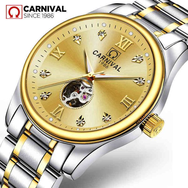 watches carnival automatic mark gold men's fashion luxury waterproof hollow business casual mechanical relogio masculino, Slivery;brown
watches carnival automatic mark gold men's fashion luxury waterproof hollow business casual mechanical relogio masculino, Slivery;brown