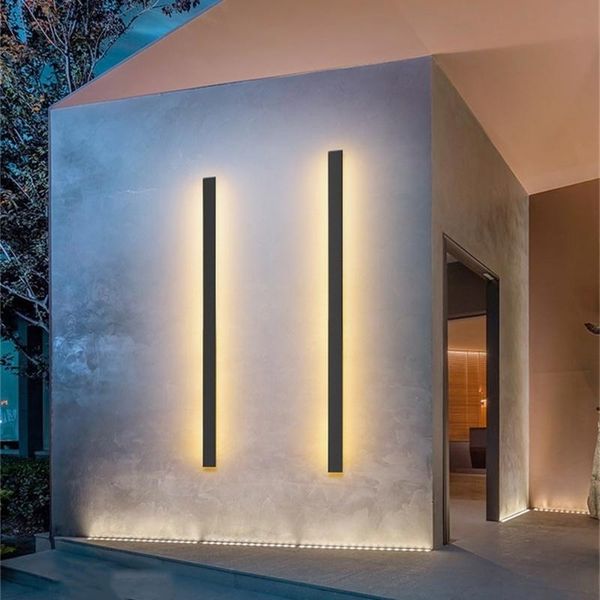 modern waterproof led long strip wall lamp outdoor ip65 aluminum porch garden sconce villa bedroom 110/220v light luminaire lamps
modern waterproof led long strip wall lamp outdoor ip65 aluminum porch garden sconce villa bedroom 110/220v light luminaire lamps