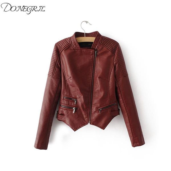 women's leather & faux 2021 spring classic fashion short casual slim female motorcycle jacket women biker zip jackets, Black
women's leather & faux 2021 spring classic fashion short casual slim female motorcycle jacket women biker zip jackets, Black