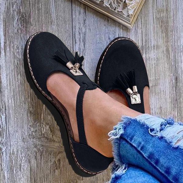 sandals classic tassel women's sandal summer buckle strap footwear non-slip breathable flat woman shoes, Black
sandals classic tassel women's sandal summer buckle strap footwear non-slip breathable flat woman shoes, Black
