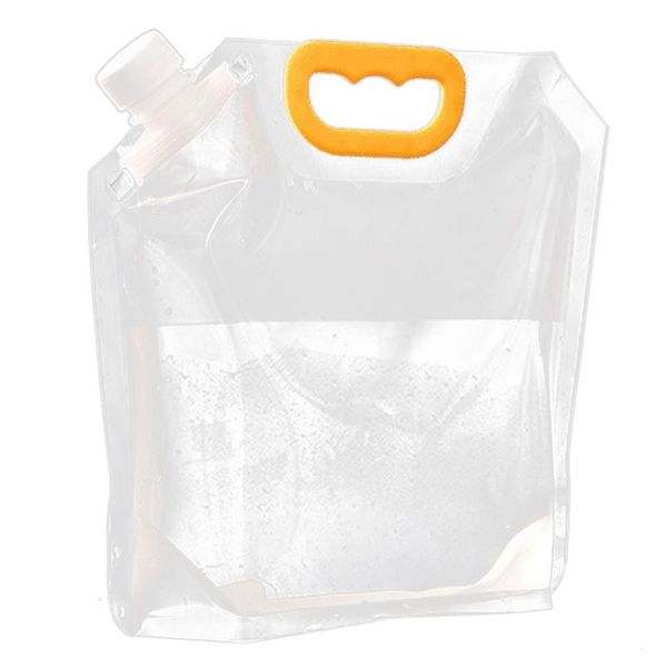 10x bulk beer packaging bags transparent liquid pet+pa+pe packaging nozzle bag handle bag 2.5l