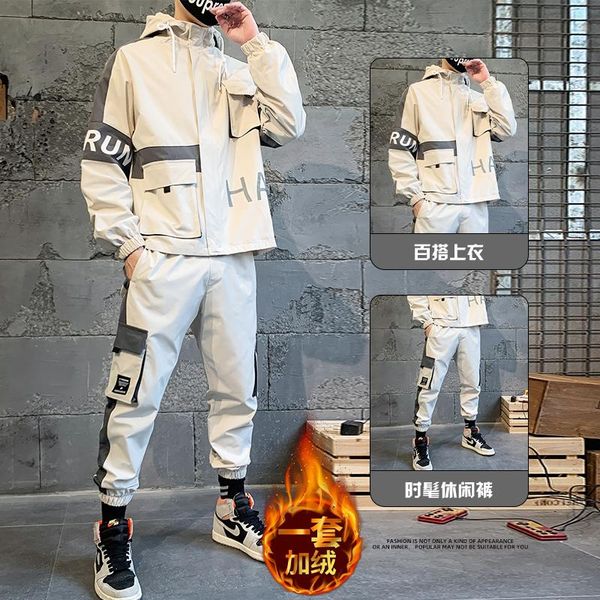 men's tracksuits men casual sets sweat suits matching spring autumn winter fashion trend jacket sweater ropa de hombre clothing bc50tz, Gray
men's tracksuits men casual sets sweat suits matching spring autumn winter fashion trend jacket sweater ropa de hombre clothing bc50tz, Gray