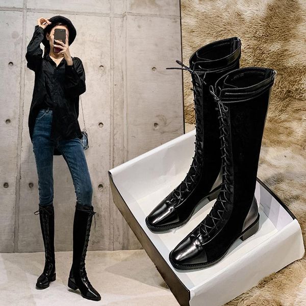 boots 2021 winter women's suede microfiber lace-up long-tube knee-length cold-resistant and velvet warm, Black
boots 2021 winter women's suede microfiber lace-up long-tube knee-length cold-resistant and velvet warm, Black