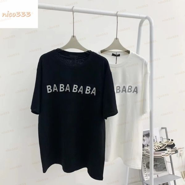 tide tee brand paris ba bronzing letter t-shirt sleeves female round neck short-sleeved loose couples male half-sleeved summer, White;black
tide tee brand paris ba bronzing letter t-shirt sleeves female round neck short-sleeved loose couples male half-sleeved summer, White;black