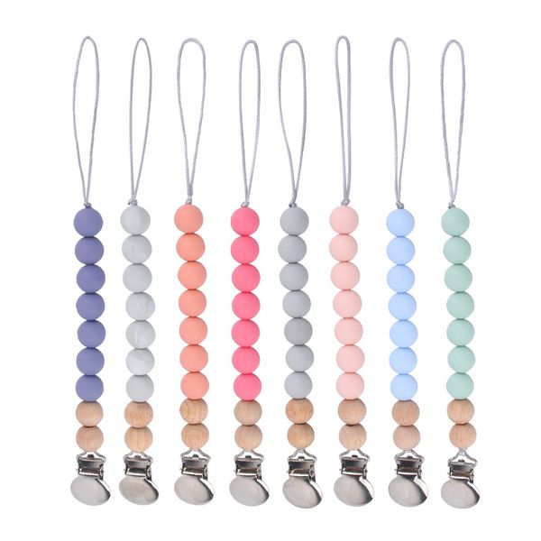 pacifier holders chain baby iron clips silicone weaning teething wood beads appease kids chew toys accessories molar toy maternal and infant
pacifier holders chain baby iron clips silicone weaning teething wood beads appease kids chew toys accessories molar toy maternal and infant