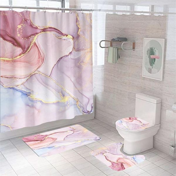 shower curtains pink bathroom curtain set marble waterproof fabric home decor toilet mat polyester bathtub cortinas de ducha
shower curtains pink bathroom curtain set marble waterproof fabric home decor toilet mat polyester bathtub cortinas de ducha
