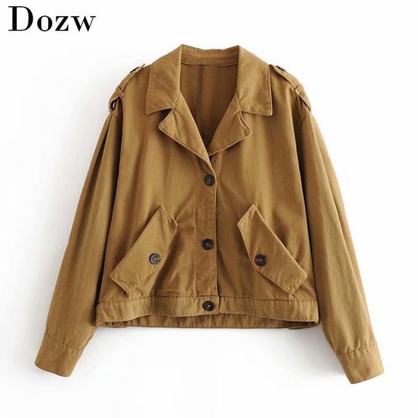 women's jackets vintage solid women jacket winter single breasted loose coat fashion turn down collar lady outerwear chic cotton top, Black;brown
women's jackets vintage solid women jacket winter single breasted loose coat fashion turn down collar lady outerwear chic cotton top, Black;brown