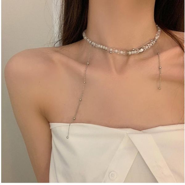 chains fashion jewelry one layer choker necklace design spring summer style selling beads for girl lady gifts, Silver
chains fashion jewelry one layer choker necklace design spring summer style selling beads for girl lady gifts, Silver