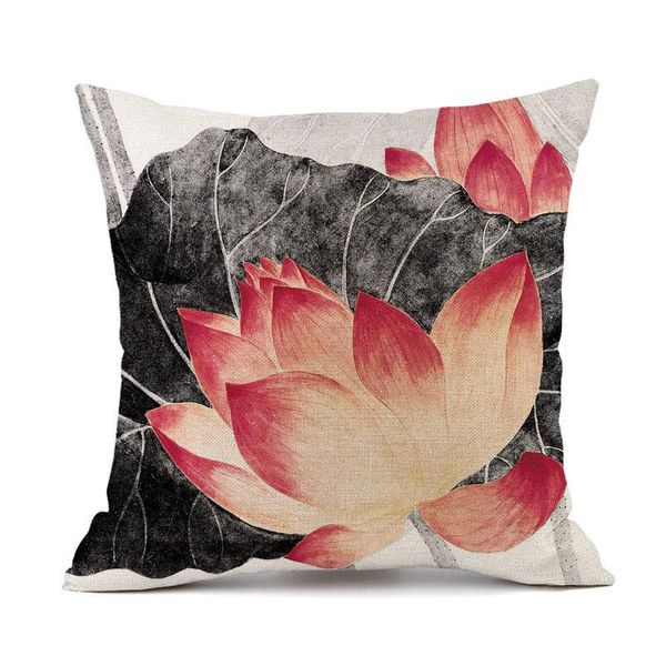 cushion/decorative pillow chinese classical wind cushion cover ink painting strokes black red color lotus plant hug pillowcase 45*45cm
cushion/decorative pillow chinese classical wind cushion cover ink painting strokes black red color lotus plant hug pillowcase 45*45cm