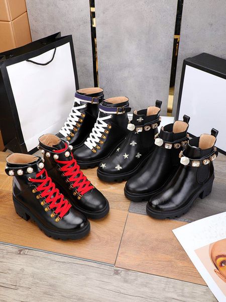 womens shoes spring and autumn new leather middle heel round lace up diamond womens boots single boot thick heel womens fashion, Black
womens shoes spring and autumn new leather middle heel round lace up diamond womens boots single boot thick heel womens fashion, Black