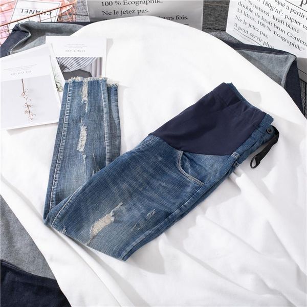 maternity bottoms 2021 spring autumn jeans fashion pregnancy belly pencil pants with holes slim hem stretched pregnant women trousers, White
maternity bottoms 2021 spring autumn jeans fashion pregnancy belly pencil pants with holes slim hem stretched pregnant women trousers, White