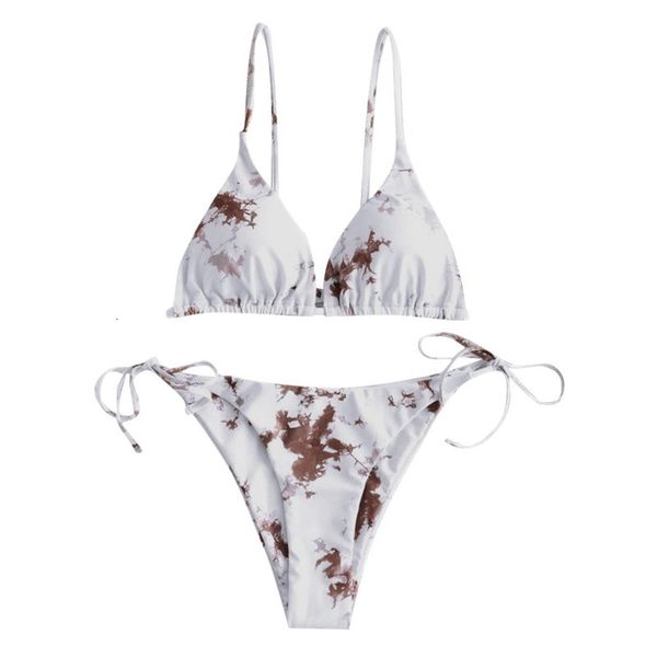 summer 021 women swimming pack womens tie-dye lace up print bikini set beachwear batsuit, White;black
summer 021 women swimming pack womens tie-dye lace up print bikini set beachwear batsuit, White;black