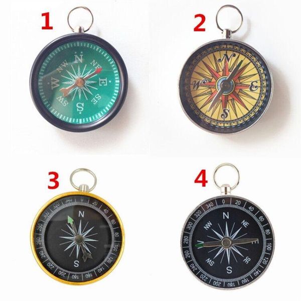 4 styles pocket portable compass hiking outdoor navigation metal keychain guiding tool 
4 styles pocket portable compass hiking outdoor navigation metal keychain guiding tool