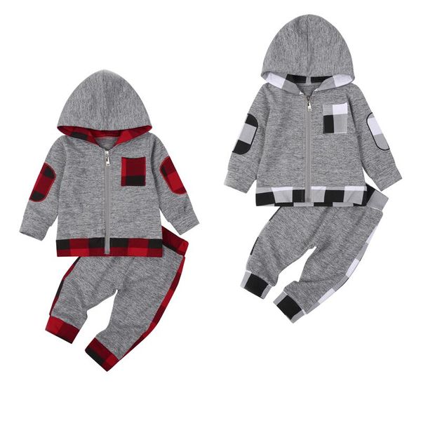 clothing sets toddler baby girls boys spring autumn clothes, long sleeve plaid patchwork zip up hoodie and pants 2pcs outfits set, White
clothing sets toddler baby girls boys spring autumn clothes, long sleeve plaid patchwork zip up hoodie and pants 2pcs outfits set, White