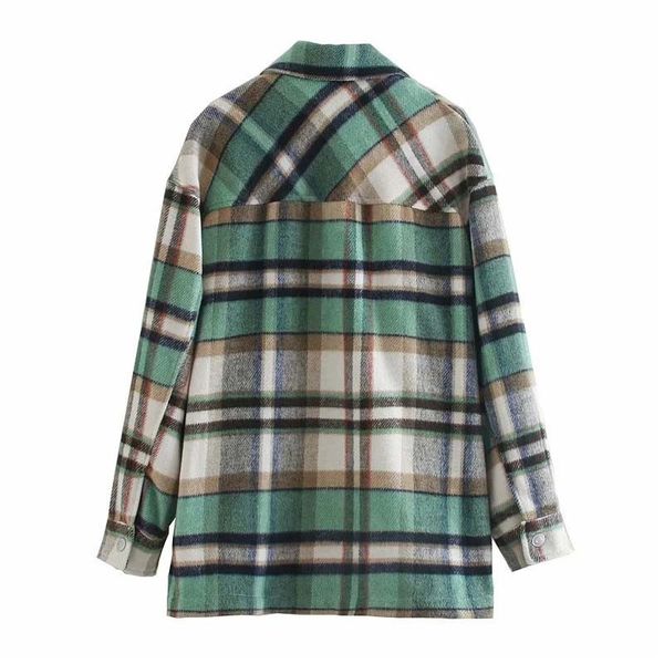 2021 plaid jacket coat women spring autumn sleeve fashion pockets ladies jackets streetwear oversized outerwear gb54, Black;brown
2021 plaid jacket coat women spring autumn sleeve fashion pockets ladies jackets streetwear oversized outerwear gb54, Black;brown