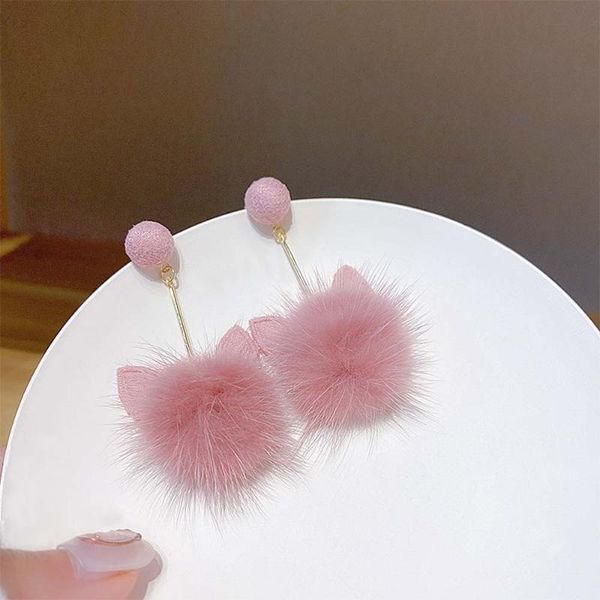 dangle & chandelier 1 pair korean winter fashion cat ear plush earrings trend, Silver
dangle & chandelier 1 pair korean winter fashion cat ear plush earrings trend, Silver
