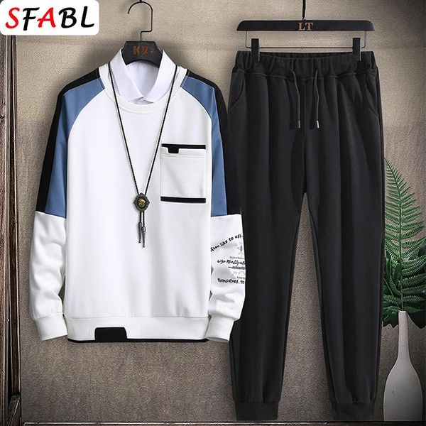 men's tracksuits sfabl fashion patchwork mens sportswear spring autumn tracksuit 2 piece sets sports suit men sweatshirt+pants sweatsui, Gray
men's tracksuits sfabl fashion patchwork mens sportswear spring autumn tracksuit 2 piece sets sports suit men sweatshirt+pants sweatsui, Gray