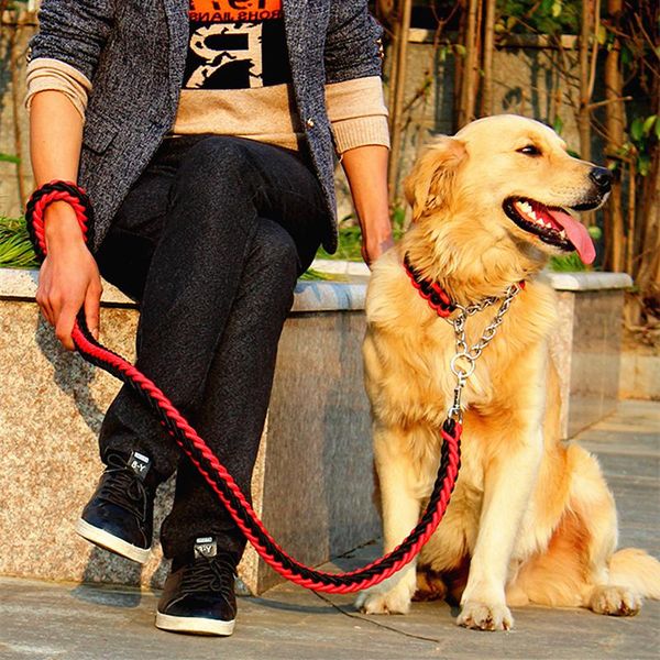 1.2m length double strand rope large dog leashes metal p chain buckle national color pet traction rope collar set a02
1.2m length double strand rope large dog leashes metal p chain buckle national color pet traction rope collar set a02