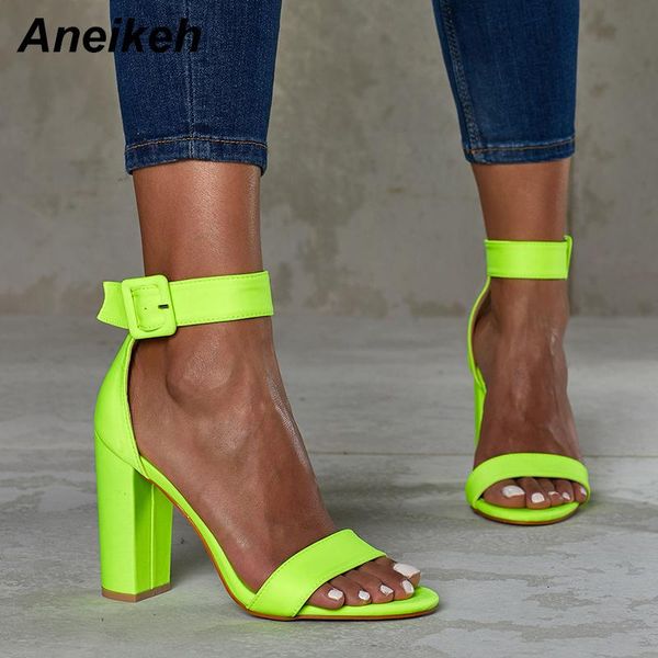 dress shoes aneikeh 2021 class pu summer women sandals buckle strap square high heels round toe party solid rose red green orange size 35-42, Black
dress shoes aneikeh 2021 class pu summer women sandals buckle strap square high heels round toe party solid rose red green orange size 35-42, Black