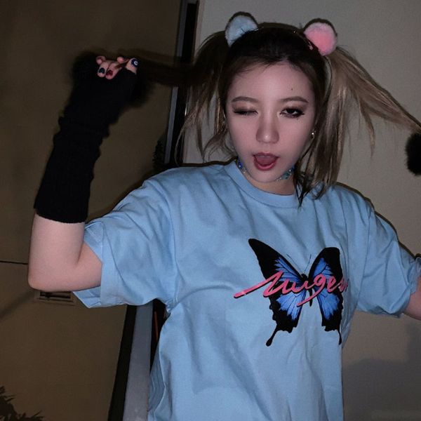 korean style new butterfly short sleeve print female t-shirt will see 2021 harajuku kawaii graphic tees schoolgirl clothes xp7h, White
korean style new butterfly short sleeve print female t-shirt will see 2021 harajuku kawaii graphic tees schoolgirl clothes xp7h, White