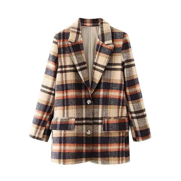 streetwear women woolen plaid blazers fashion ladies turn down collar coats vintage female chic pocket jackets 210527, White;black
streetwear women woolen plaid blazers fashion ladies turn down collar coats vintage female chic pocket jackets 210527, White;black