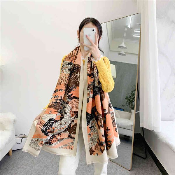 70% off design scarf scarf women's winter fashion new style big foreign shawl dual-purpose tassel shoulder thickening warm mother', Blue;gray
70% off design scarf scarf women's winter fashion new style big foreign shawl dual-purpose tassel shoulder thickening warm mother', Blue;gray
