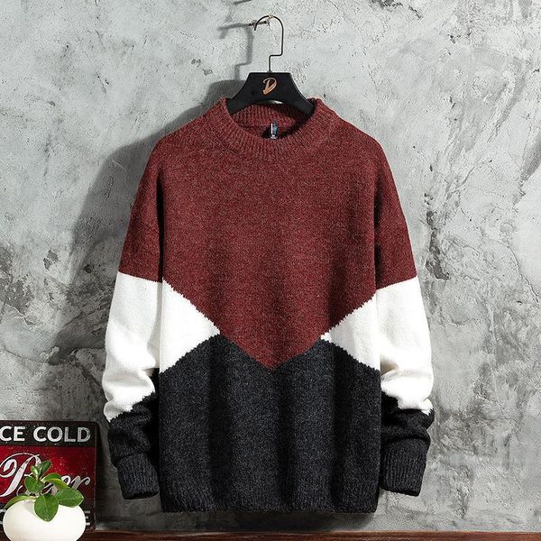 brin wolf oversized mens knitted sweater men 2021 pullover patchwork sweaters hip hop harajuku korean casual red men1, White;black
brin wolf oversized mens knitted sweater men 2021 pullover patchwork sweaters hip hop harajuku korean casual red men1, White;black