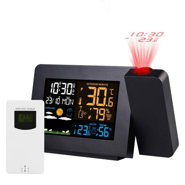 other clocks & accessories digital projection alarm clock with weather stations wireless hygrometer forecast station dual
other clocks & accessories digital projection alarm clock with weather stations wireless hygrometer forecast station dual