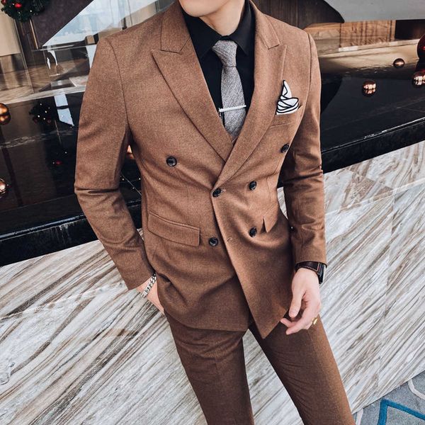 men's suits & blazers bridegroom double breasted men's suit thin fashion style solid three casual hair ensemble gx38, White;black
men's suits & blazers bridegroom double breasted men's suit thin fashion style solid three casual hair ensemble gx38, White;black