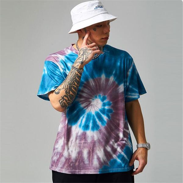 cotton hip hop 2021 summer new fashion brand irregular color spiral thread tie dye short sleeve loose t-shirt for men qpew, White
cotton hip hop 2021 summer new fashion brand irregular color spiral thread tie dye short sleeve loose t-shirt for men qpew, White