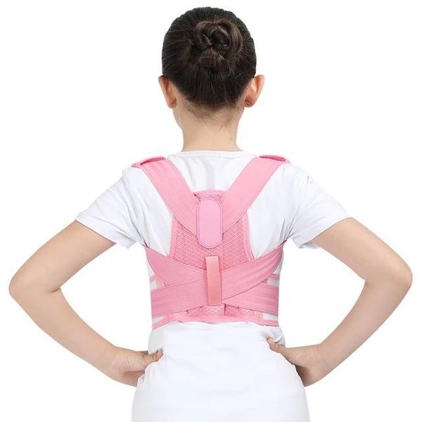 back support adjustable children posture corrector belt kids orthopedic corset for spine lumbar shoulder braces health, Black;blue
back support adjustable children posture corrector belt kids orthopedic corset for spine lumbar shoulder braces health, Black;blue