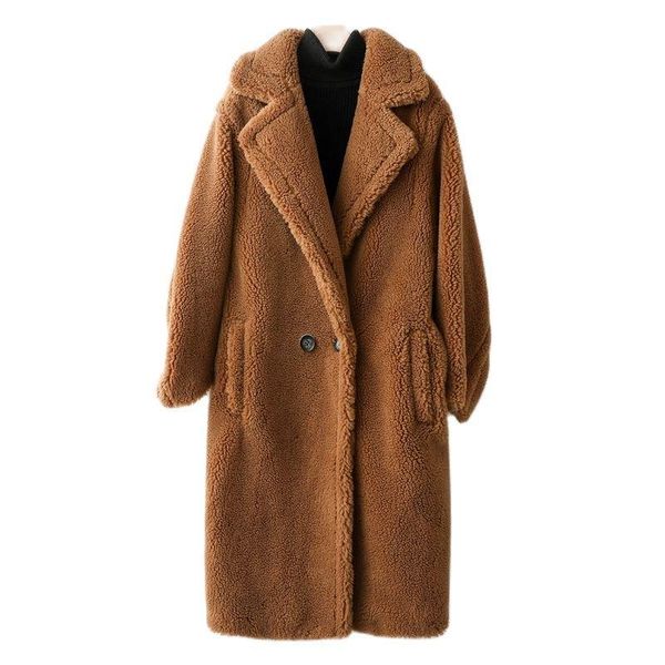 women's fur & faux warm lambwool coat women mid-length thick granular sheep shearing jacket female over size overcoat 2021 winter, Black
women's fur & faux warm lambwool coat women mid-length thick granular sheep shearing jacket female over size overcoat 2021 winter, Black