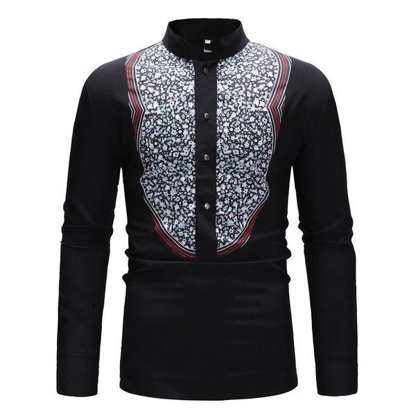 men's casual shirts fashion shirt long sleeve european size men mens slim fit african ethnic print, White;black
men's casual shirts fashion shirt long sleeve european size men mens slim fit african ethnic print, White;black