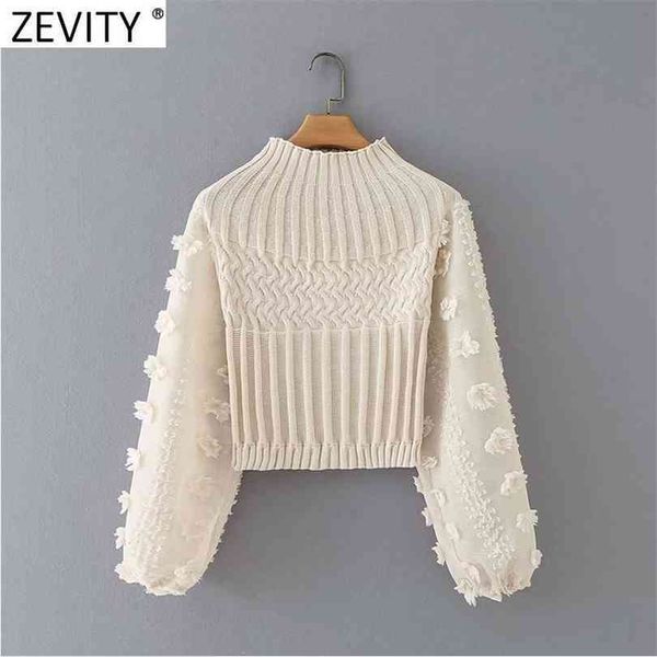 zevity women fashion appliques chiffon lantern sleeve patchwork short knitting sweater ladies chic pullovers s631 210922, White;black
zevity women fashion appliques chiffon lantern sleeve patchwork short knitting sweater ladies chic pullovers s631 210922, White;black