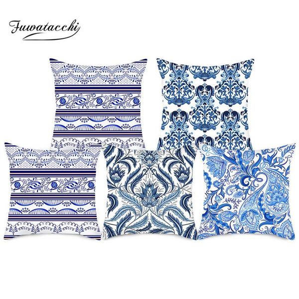 cushion/decorative pillow fuwatacchi geometric pattern cushion cover white covers blue porcelain printed throw case for home sofa decoration
cushion/decorative pillow fuwatacchi geometric pattern cushion cover white covers blue porcelain printed throw case for home sofa decoration
