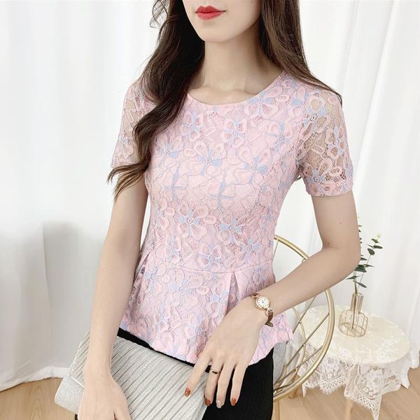 women's t-shirt pink t shirt female hollow out lace ladies summer 2021 korean women clothes solid color short sleeve casual femme y683, White
women's t-shirt pink t shirt female hollow out lace ladies summer 2021 korean women clothes solid color short sleeve casual femme y683, White