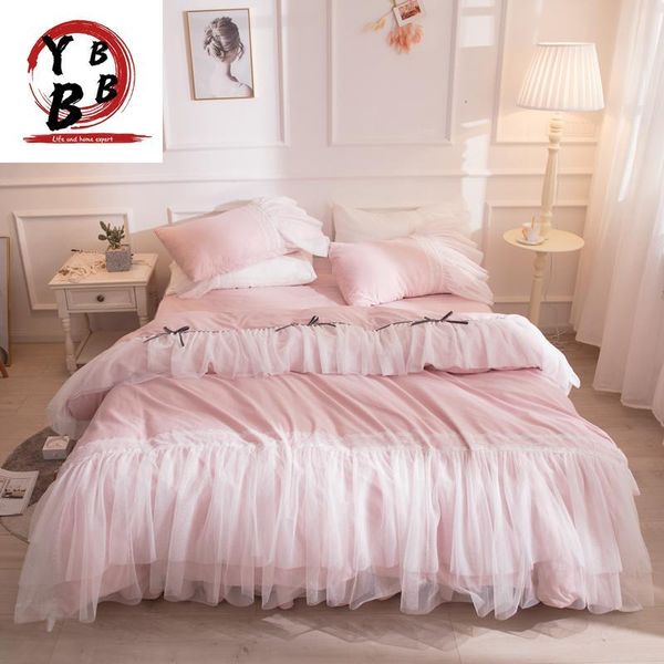 new cotton lace bedding set pink duvet cover set bed linen tassels luxury princess bed skirt twin king wedding bedclothes
new cotton lace bedding set pink duvet cover set bed linen tassels luxury princess bed skirt twin king wedding bedclothes