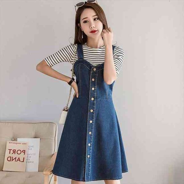 summer denim dress streetwear women tanks single breasted jeans sundress plus size spaghetti strap ladies vestidos dg872, White
summer denim dress streetwear women tanks single breasted jeans sundress plus size spaghetti strap ladies vestidos dg872, White
