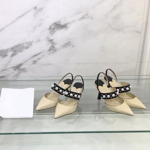 sandals pearl decor mules women female high heels ladies party shoes back strap genuine leather fashion woman shoe, Black
sandals pearl decor mules women female high heels ladies party shoes back strap genuine leather fashion woman shoe, Black
