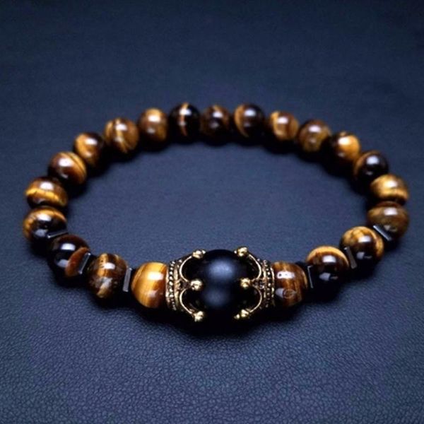 bangle fashionable retro natural lapis lazuris/hematite/tiger's eye stone crown bead bracelet for man gift, Black
bangle fashionable retro natural lapis lazuris/hematite/tiger's eye stone crown bead bracelet for man gift, Black